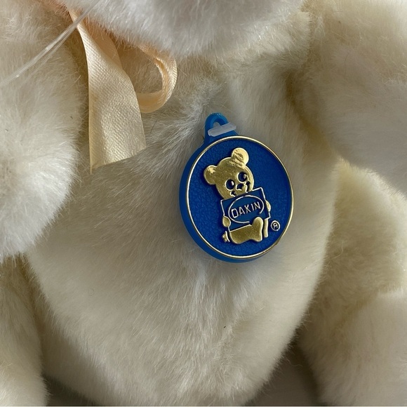 Vintage 1983 Dakine White and Pink Plush Bunny Easter Bunny Toy Stuffed Animal - Picture 12 of 14